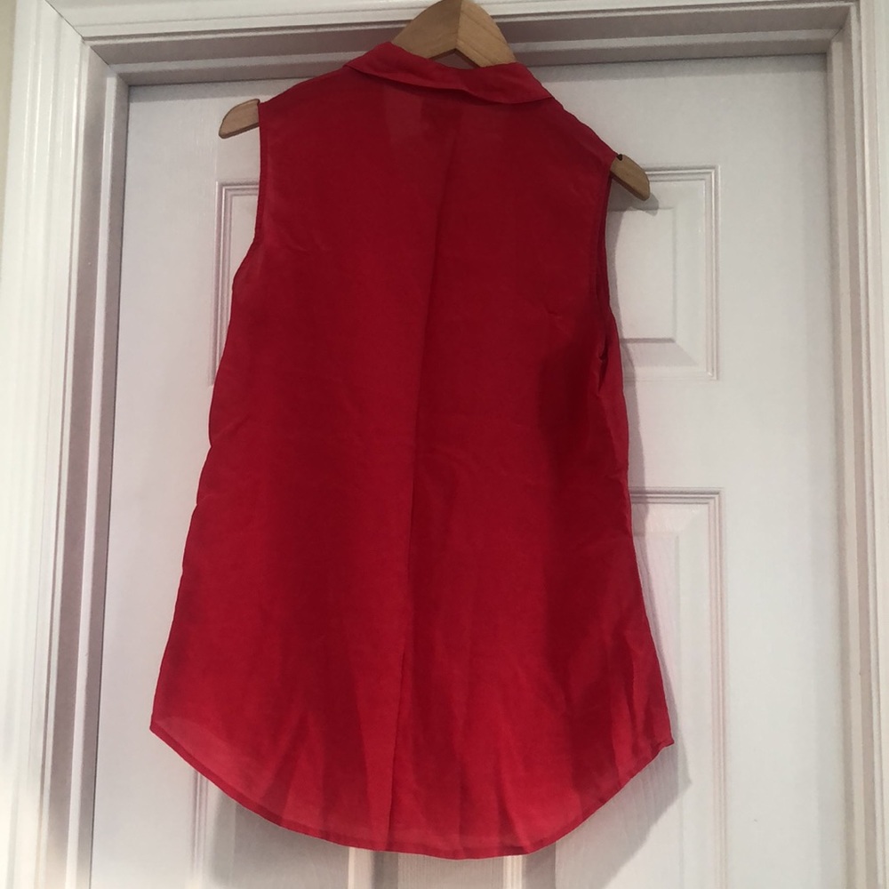 Worthington Sleeveless Button down Blouse - Picture 9 of 9